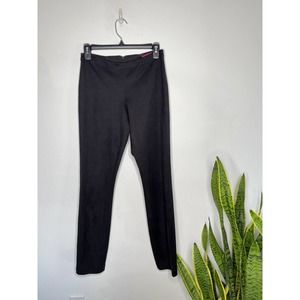 Alice & Olivia Faux Suede Legging Pants Black 6
